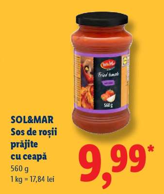 Sol&Mar Sos de roșii prăjite cu ceapă