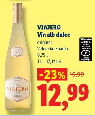 Viajero Vin alb dulce