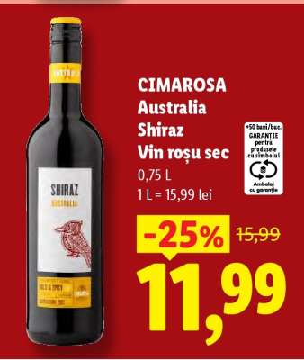 CIMAROSA Australia Shiraz Vin roșu sec