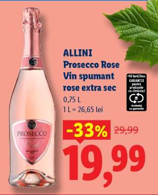 ALLINI Prosecco Rose Vin spumant rose extra sec