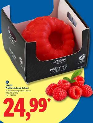 DELUXE Prăjitură în formă de fruct