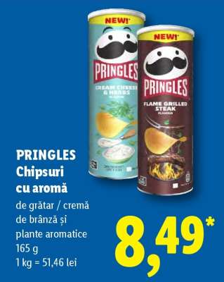 PRINGLES Chipsuri cu aromă