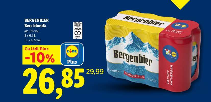 BERGENBIER Bere blondă