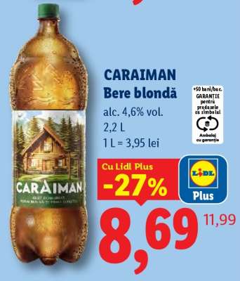 CARAIMAN Bere blondă