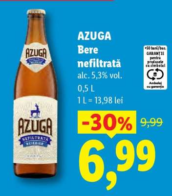AZUGA Bere nefiltrată