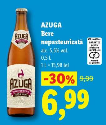 AZUGA Bere nepasteurizată