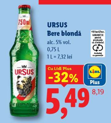 URSUS Bere blondă