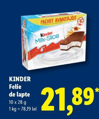 KINDER FELIE DE LAPTE