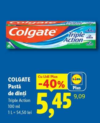 COLGATE PASTĂ DE DINȚI TRIPLE ACTION
