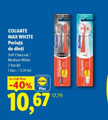 COLGATE MAX WHITE Periuță de dinți