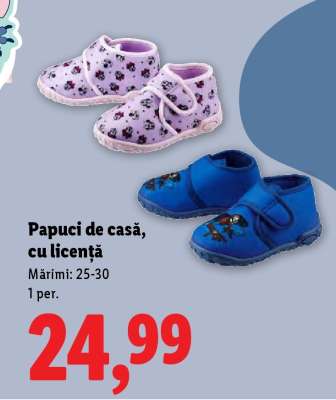 Papuci de casă, cu licență