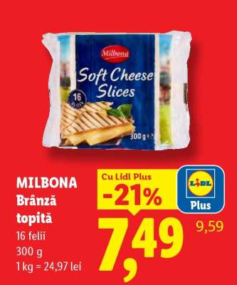 Milbona Brânză topită