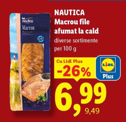 Nautica Macrou file afumat la cald