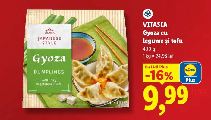 VITASIA Gyoza cu legume și tofu