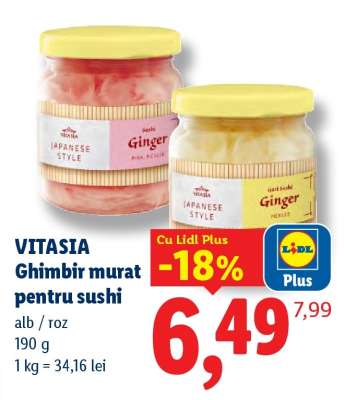 VITASIA Ghimbir murat pentru sushi