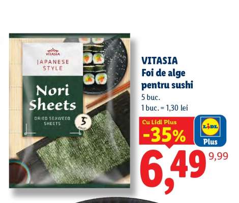 VITASIA Foi de alge pentru sushi