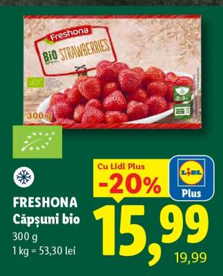 FRESHONA Căpșuni bio