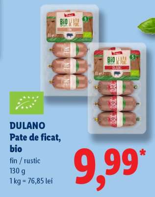 DULANO Pate de ficat, bio