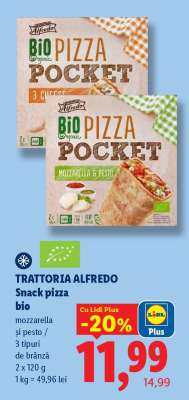 Trattoria Alfredo Snack pizza bio