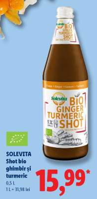 Solevita Shot bio ghimbir și turmeric