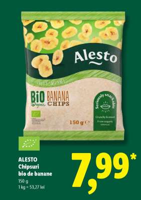 ALESTO Chipsuri bio de banane