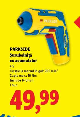 PARKSIDE Șurubelniță cu acumulator