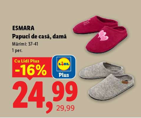 ESMARA Papuci de casă, damă