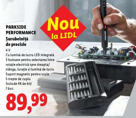 PARKSIDE PERFORMANCE Șurubelniță de precizie