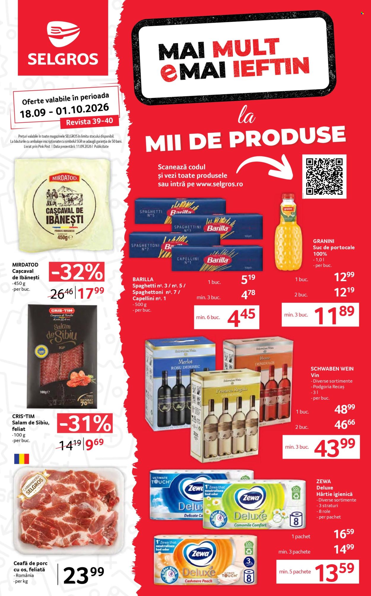Catalog Selgros - 18.09.2026 - 01.10.2026. Pagina 1