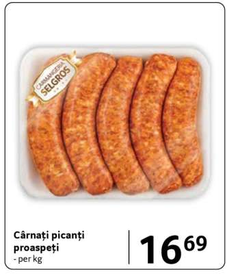 Cârnați picanți proaspeți