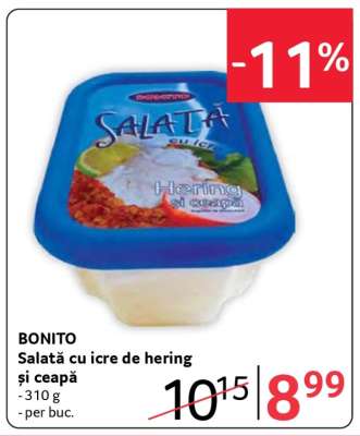 BONITO Salată cu icre de hering și ceapă