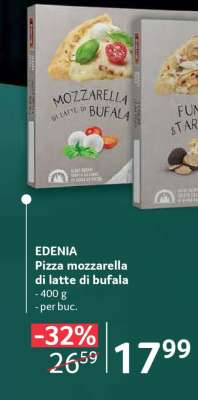 EDENIA Pizza mozzarella di latte di bufala