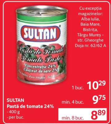 Sultan Pastă de Tomate 24%