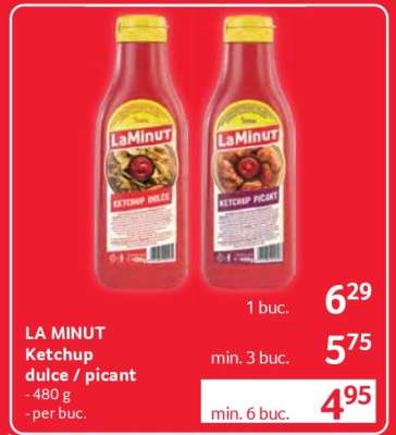 LA MINUT Ketchup dulce / picant
