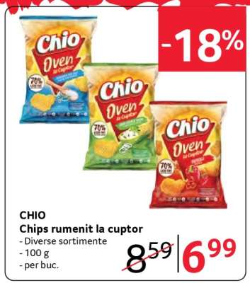 CHIO Chips rumenit la cuptor