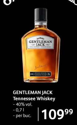 GENTLEMAN JACK Tennessee whiskey
