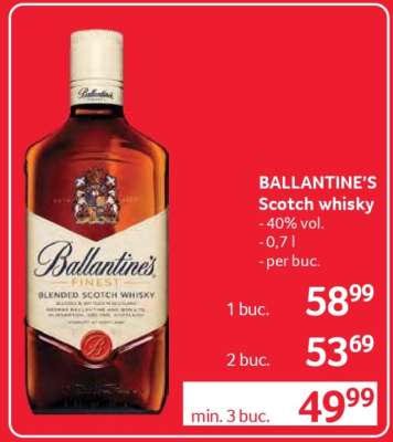 BALLANTINE‘S Scotch whisky