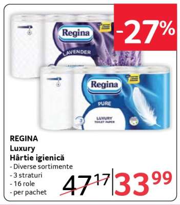 REGINA Luxury Hârtie igienică