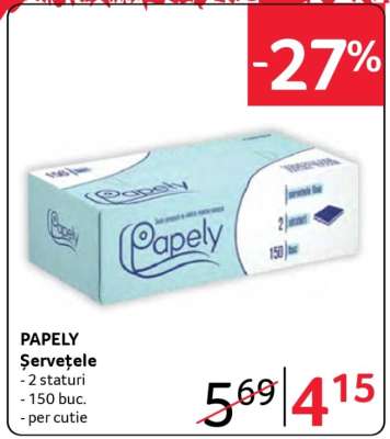 PAPELY Șervețele
