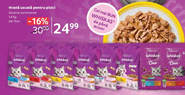 Hrană uscată pentru pisici