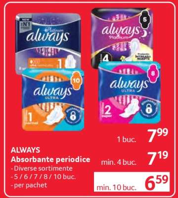 ALWAYS ABSORBANTE PERIODICE