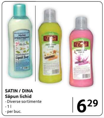 SATIN / DINA Săpun lichid