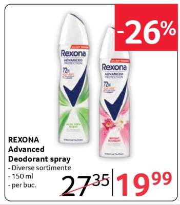 REXONA Advanced Deodorant spray