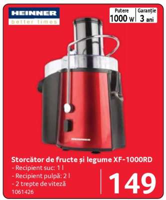 Storător de fructe și legume XF-1000RD