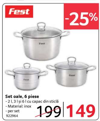 Set oale 6 piese