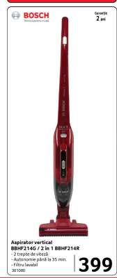 Aspirator vertical BBHF214G / 2 în 1 BBHF214R