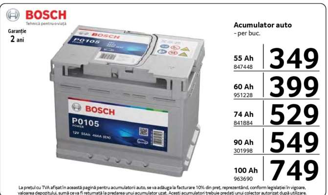 Acumulator auto Bosch