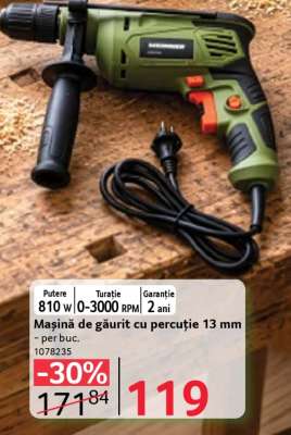 Mașină de găurit cu percuție 13 mm