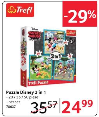 Puzzle Disney 3 in 1
