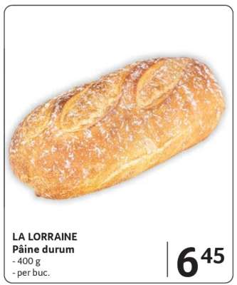 LA LORRAINE Pâine durum